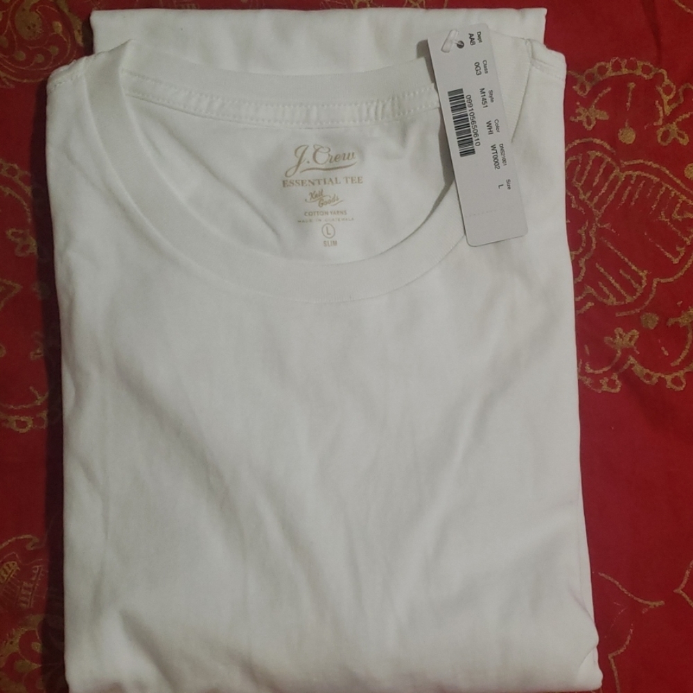 NWT J.Crew MENS Large L/S Cotton Tshirt